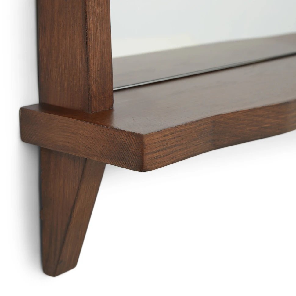 Luras Wall Mirror - Walnut - Image 3