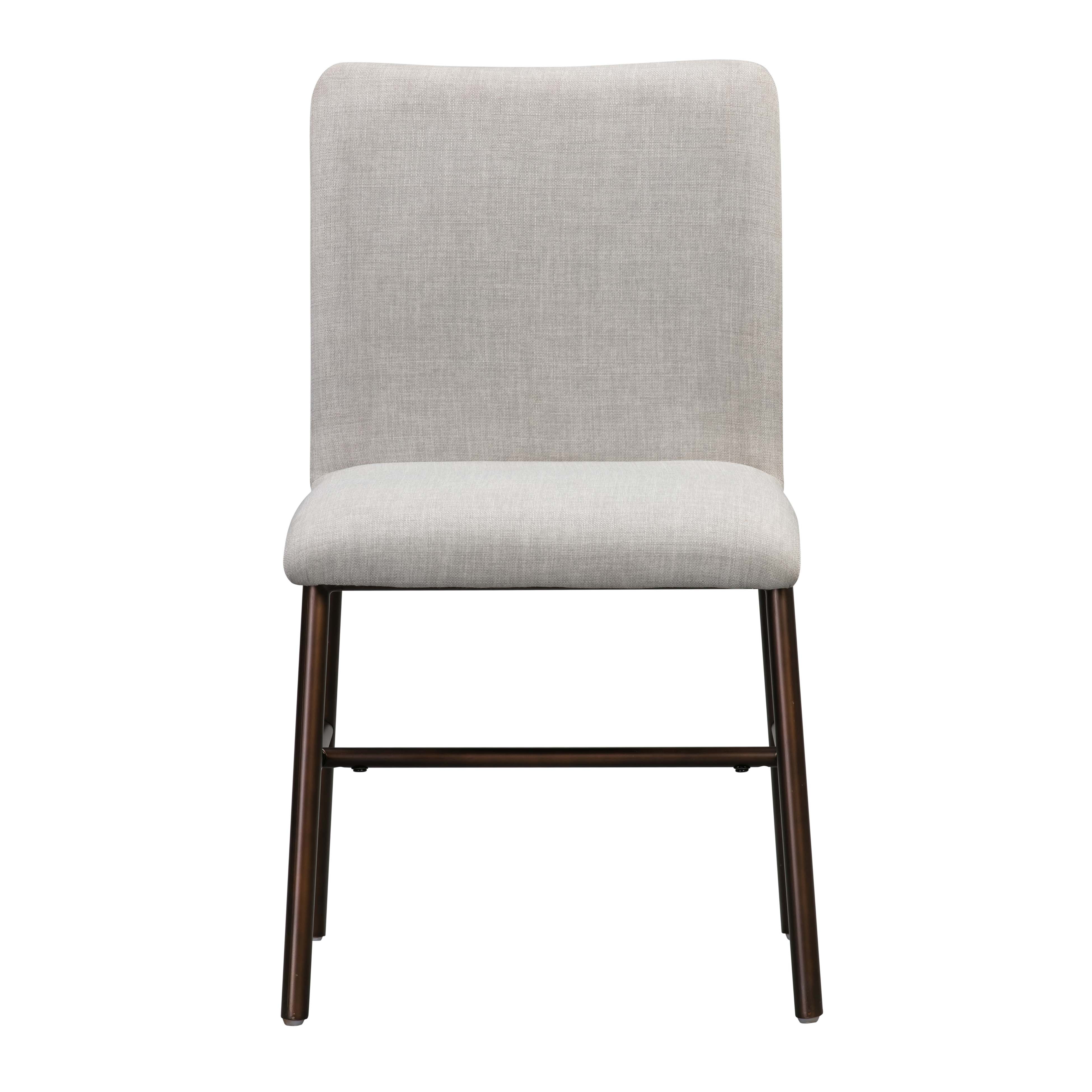 Elena Taupe Upholstered Dining Chair (Set of 2) - Image 3