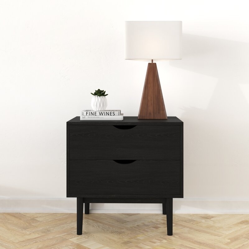 Indra 2 - Drawer Solid Wood Nightstand - Image 1