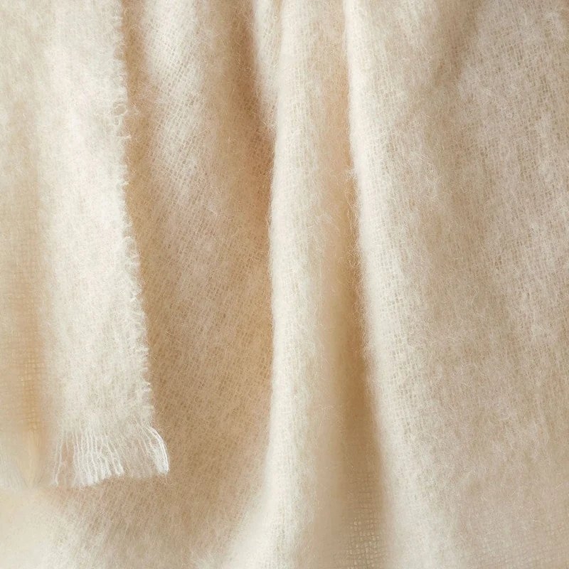 The Citizenry Rowan Mohair Throw | Ecru - Image 1