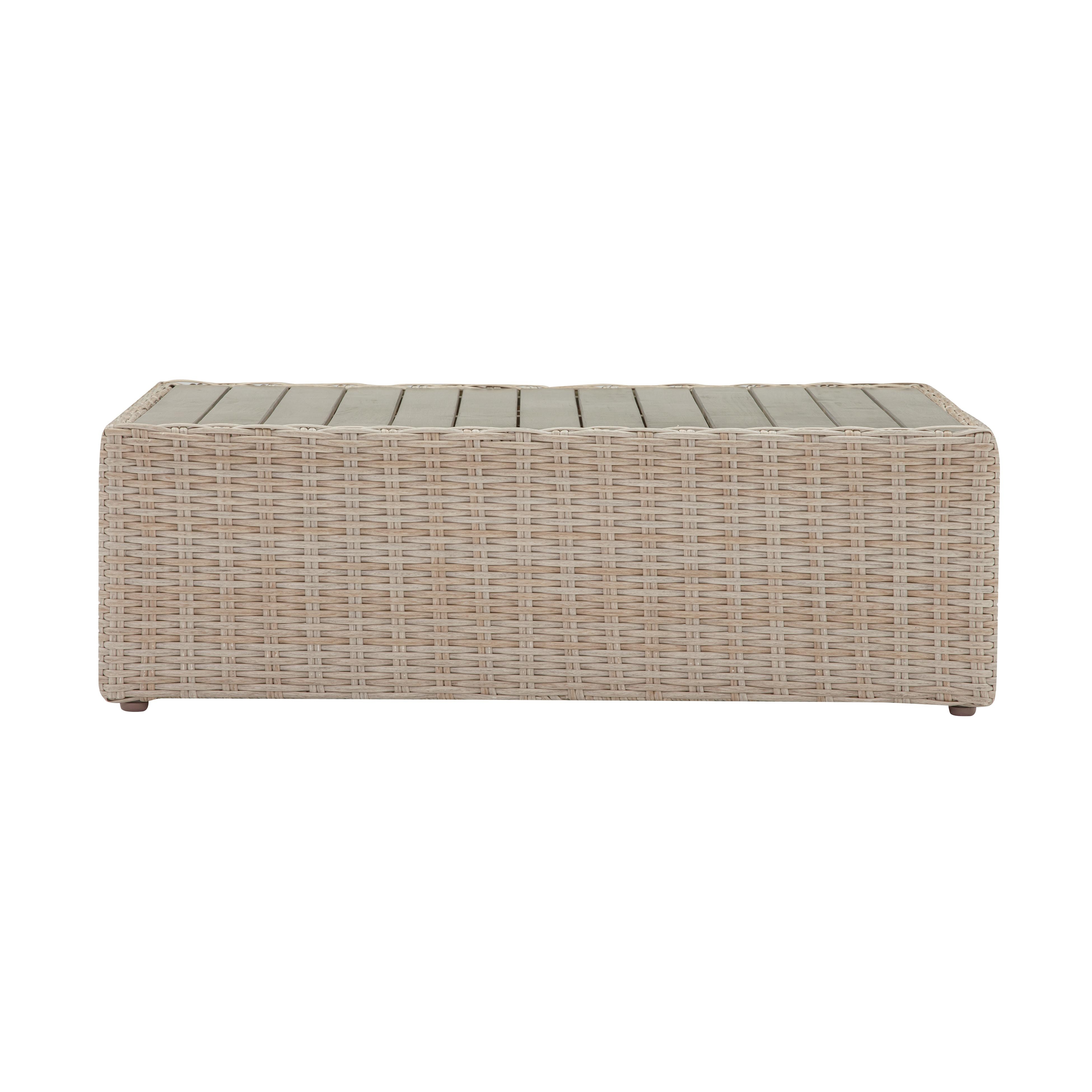 Cali Natural Wicker Outdoor Ottoman - Image 4