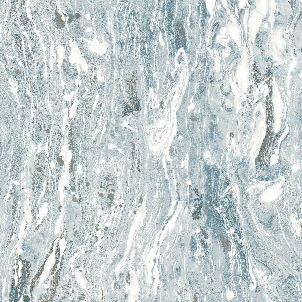 Marble Seas Peel and Stick Wallpaper / Blue - Image 0