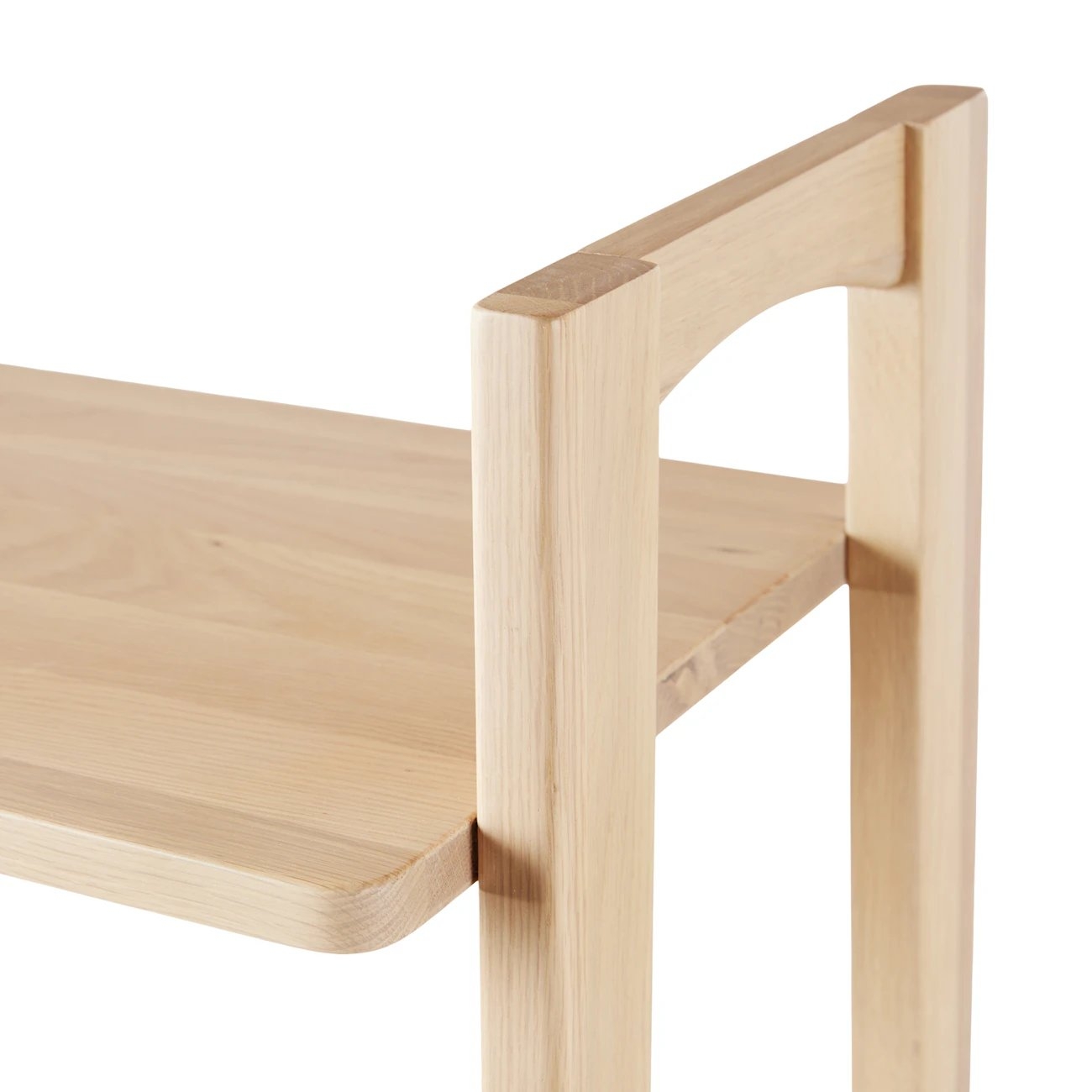 Krossa 31.5" Shelving Unit with Storage - White Oak - Image 5