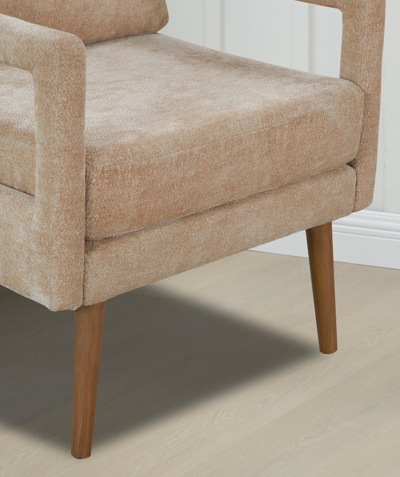 Contour & Co. | Mid-Century Chenille Accent Chair - Image 1