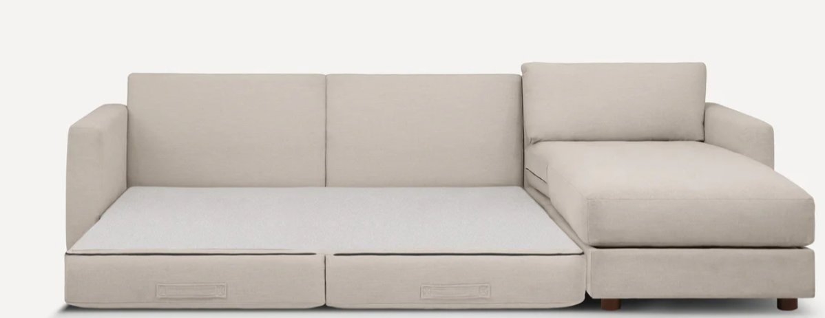 Span Sleeper Storage Sectional with Reversible Chaise - Georgia Clay - Performance Chenille - Image 2
