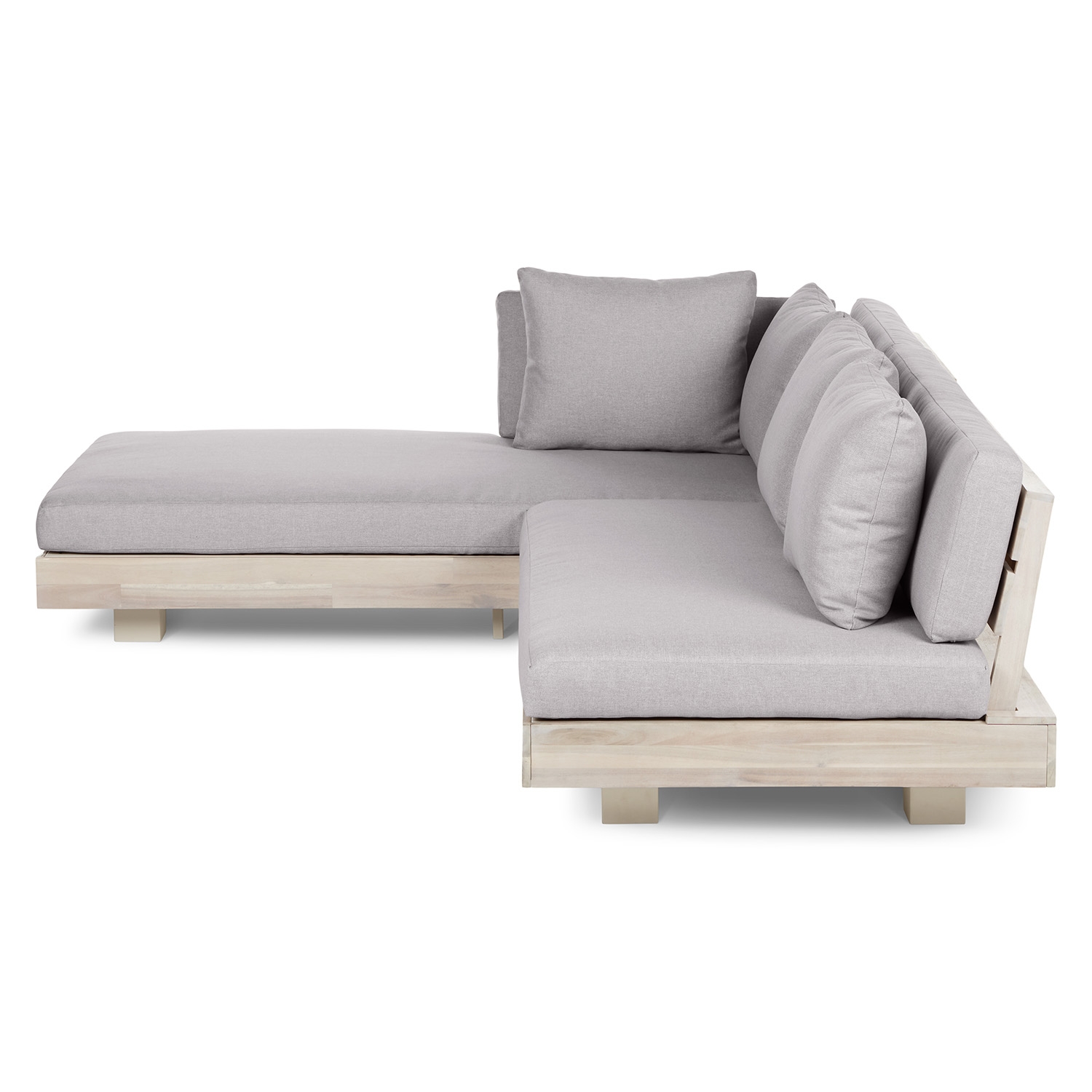 Lubek 82.5" Outdoor Low Left Sectional - Beach Sand - Image 1