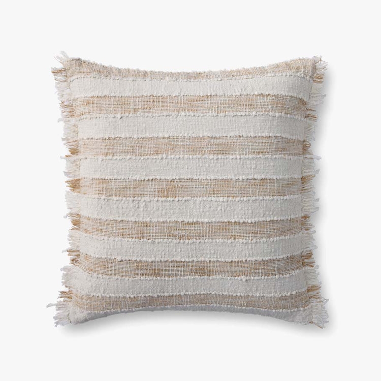 Loloi Not Named Beige / Ivory 22'' x 22'' Cover Only - Image 0