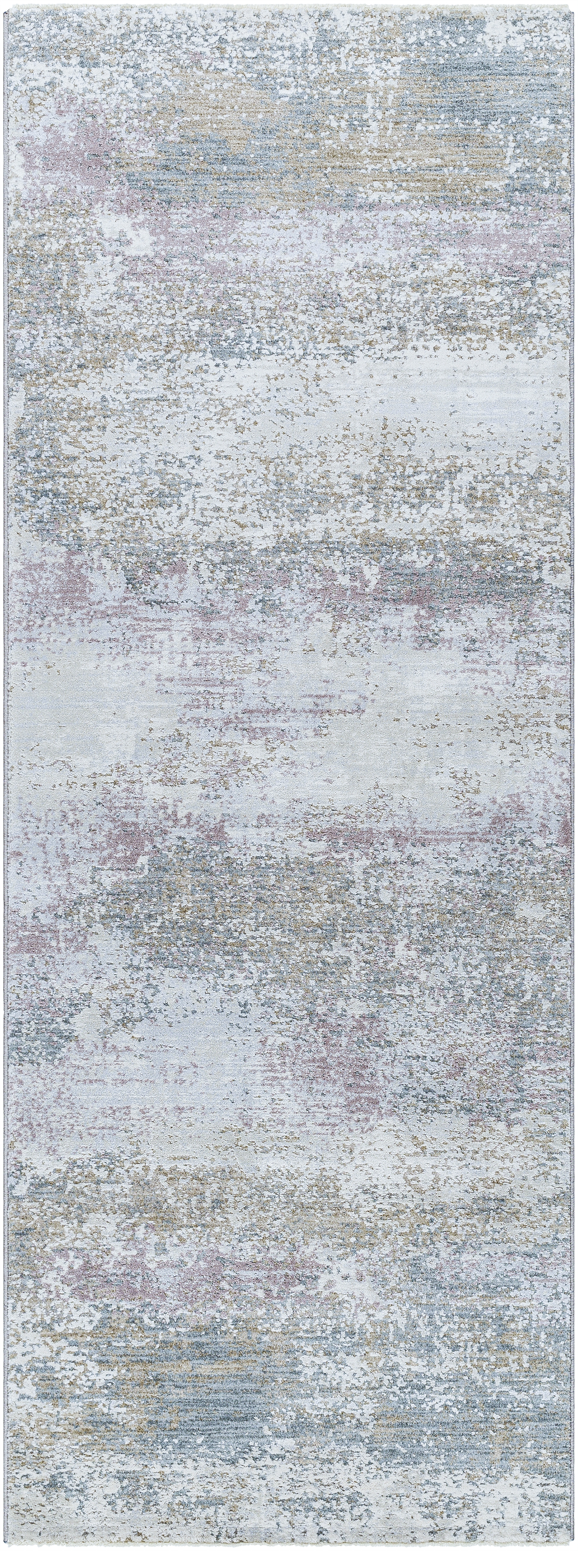Brunswick Gray Indoor 2'7" x 7'3" Machine Woven Rug - Image 0