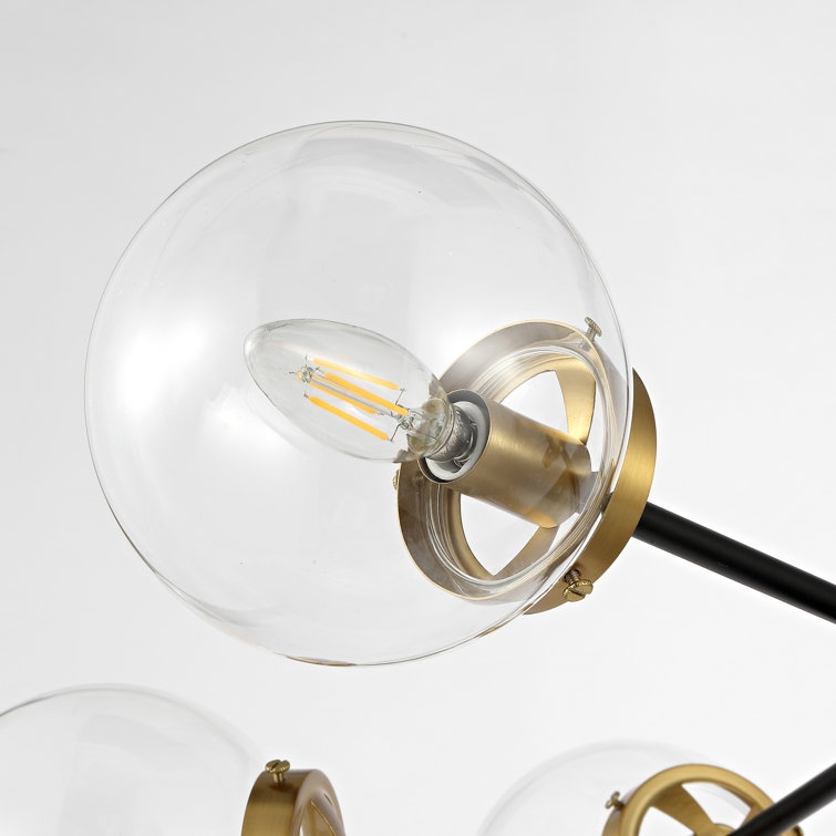 Dilley 6 - Light Sputnik Modern Linear Chandelier - Image 1