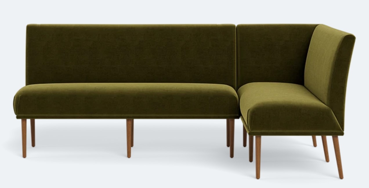 Dorian Upholstered Right Banquette with Tufting Option - Image 0