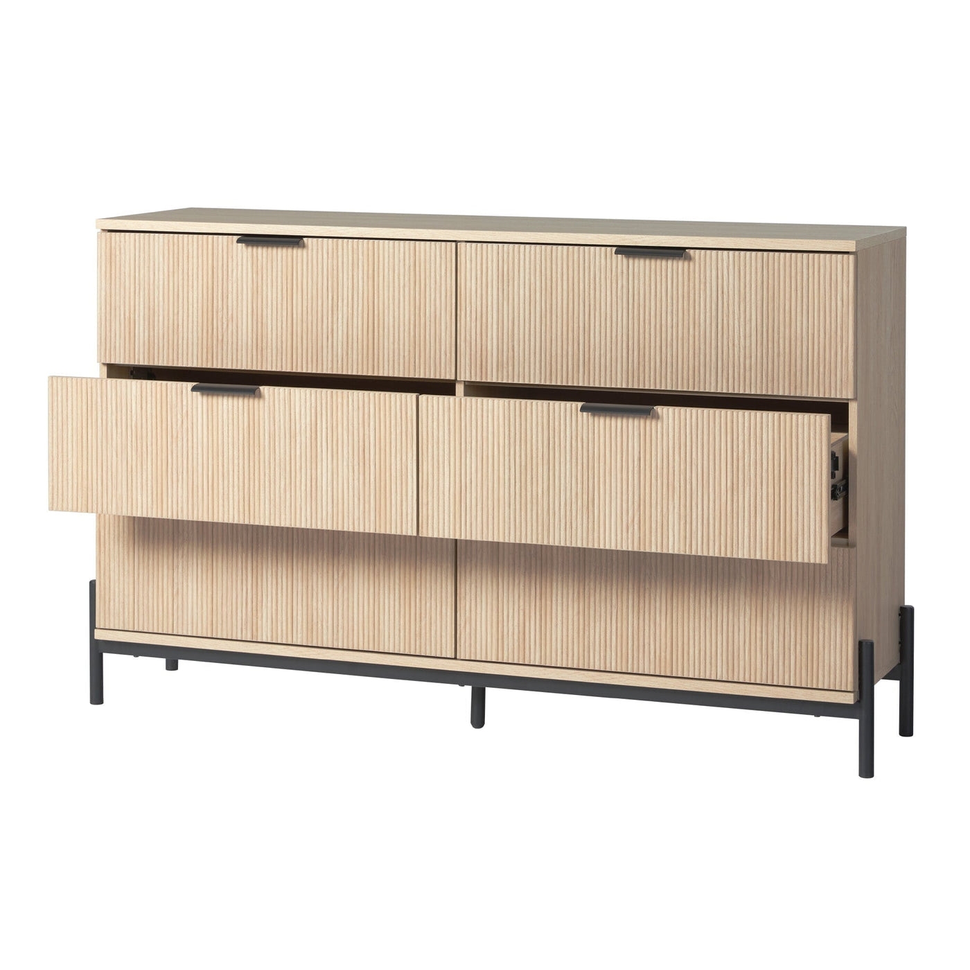 Paris Modern Scandinavian Reeded Dresser - Image 1