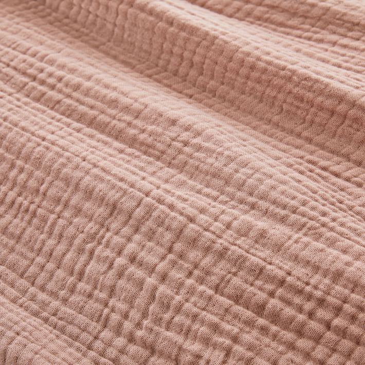 Dreamy Gauze Cotton Blanket, King/Cal. King, Light Sienna - Image 2
