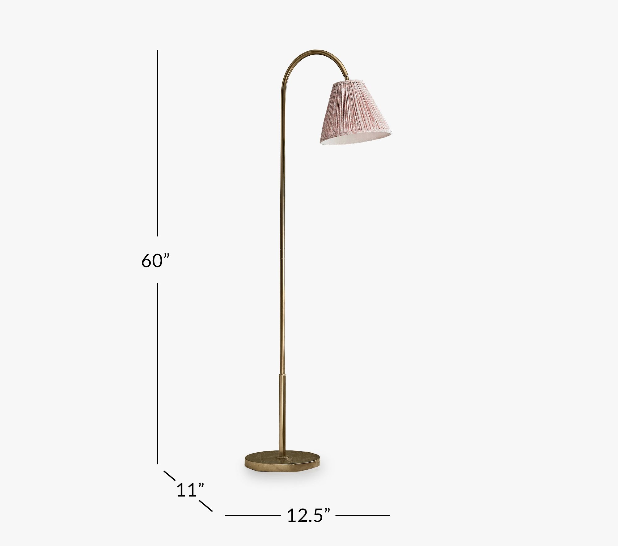 Julia Berolzheimer Ruched Linen Floor Lamp - Image 0