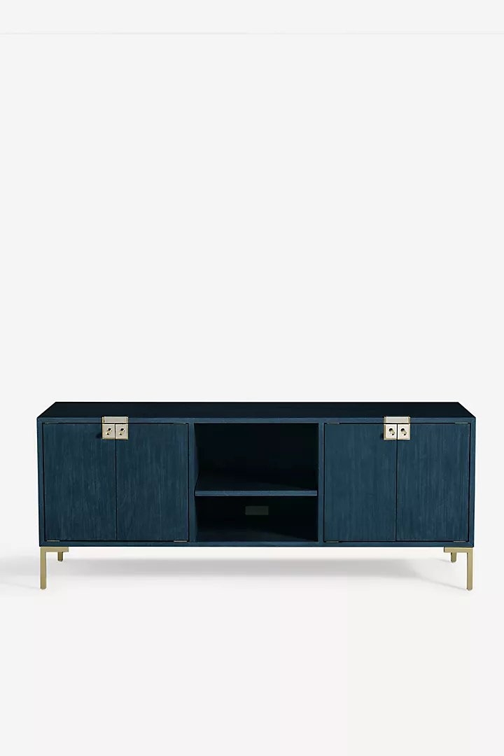 Ingram Media Console By Anthropologie in Blue - Image 0