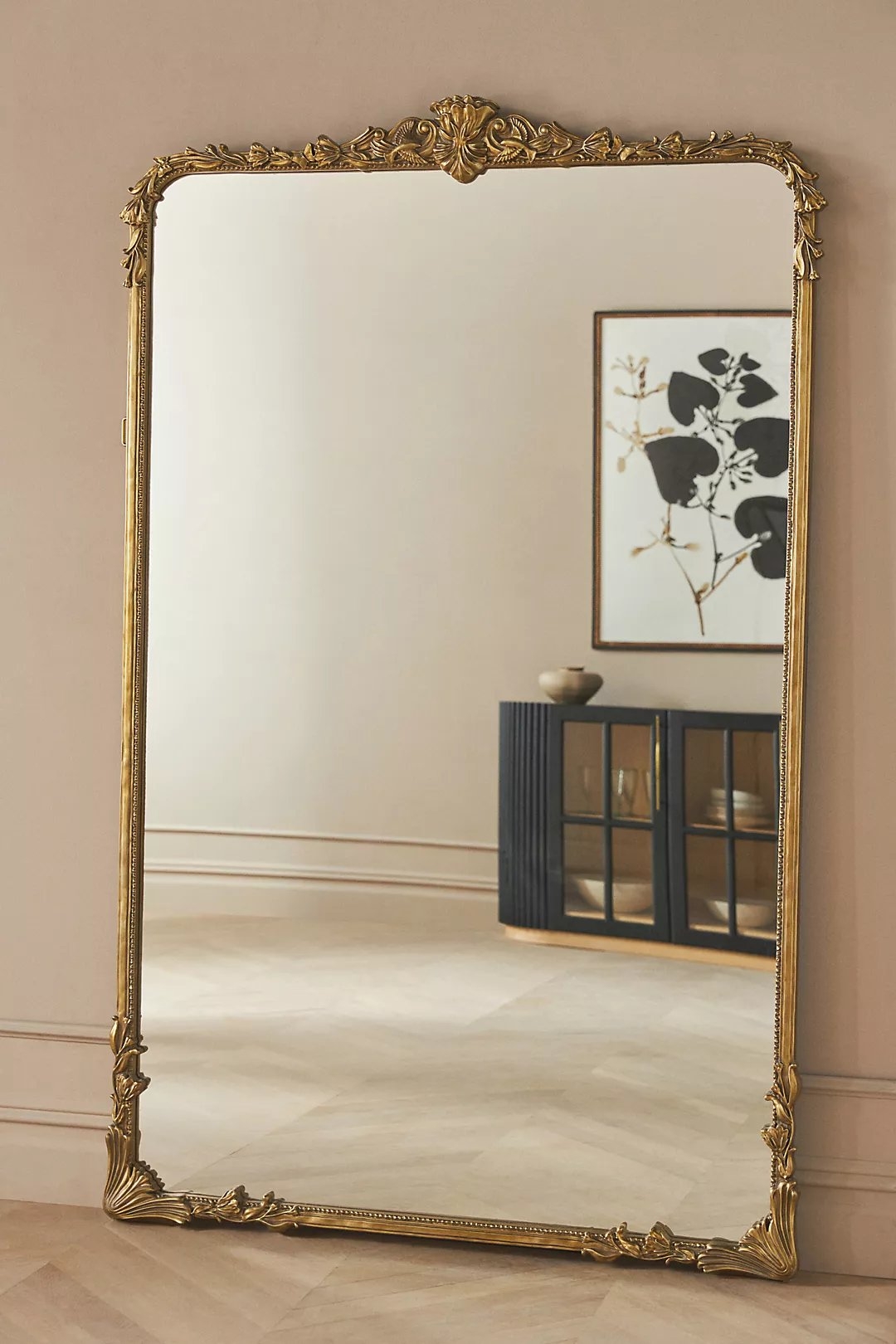 Mila Mirror, Gold, Floor - Image 0