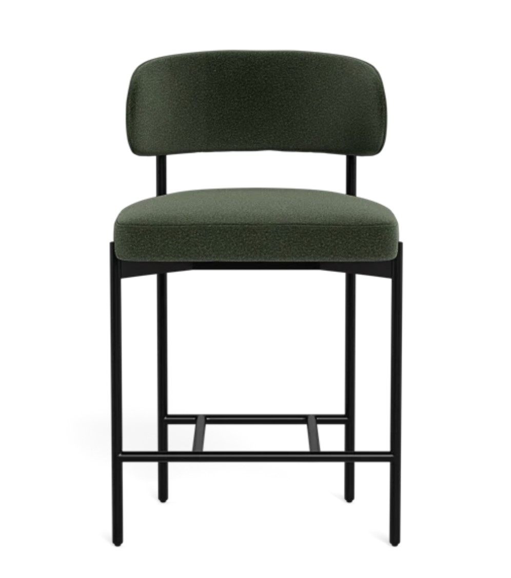 Hollis Metal Framed Upholstered Counter Stool - Image 0