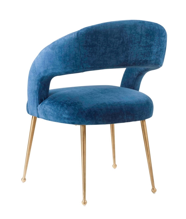 Stephanie Navy Dining Chair - Image 2