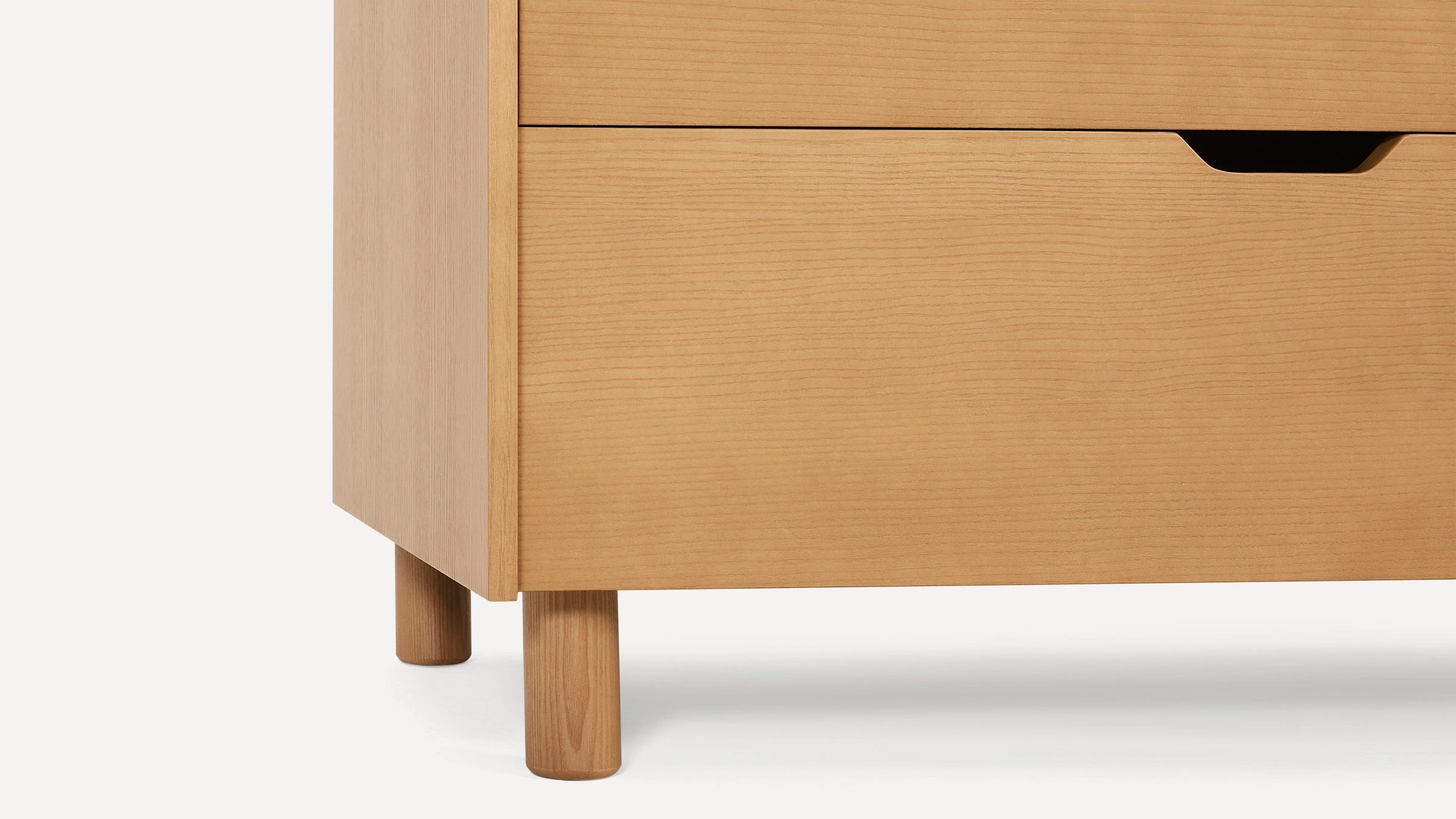 Prospect 5-Drawer Tall Dresser - Oak - Wood - Image 6