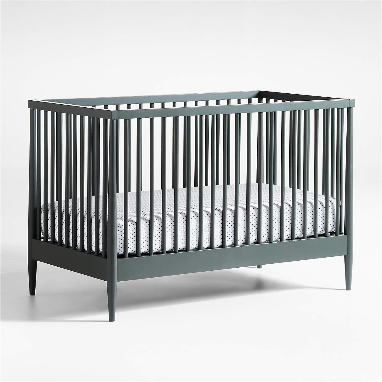 Hampshire Olive Green Wood Baby Crib - Image 0