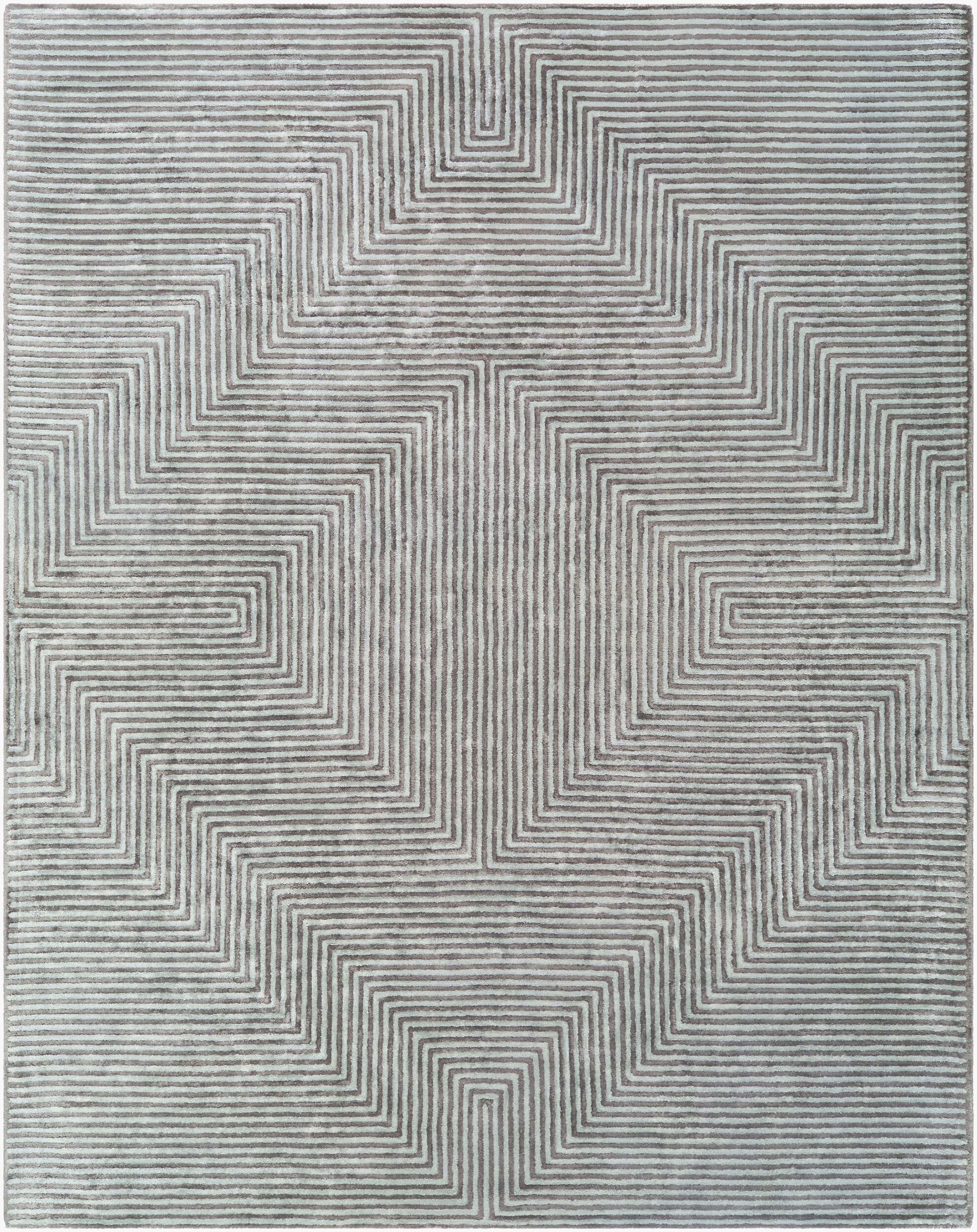 Quartz Green Indoor 10' x 14' Handmade Rug - Image 0