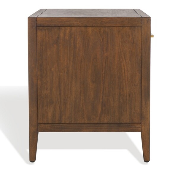 Ariella 1 Drawer Wood Nightstand - Brown - Safavieh Couture - Image 6