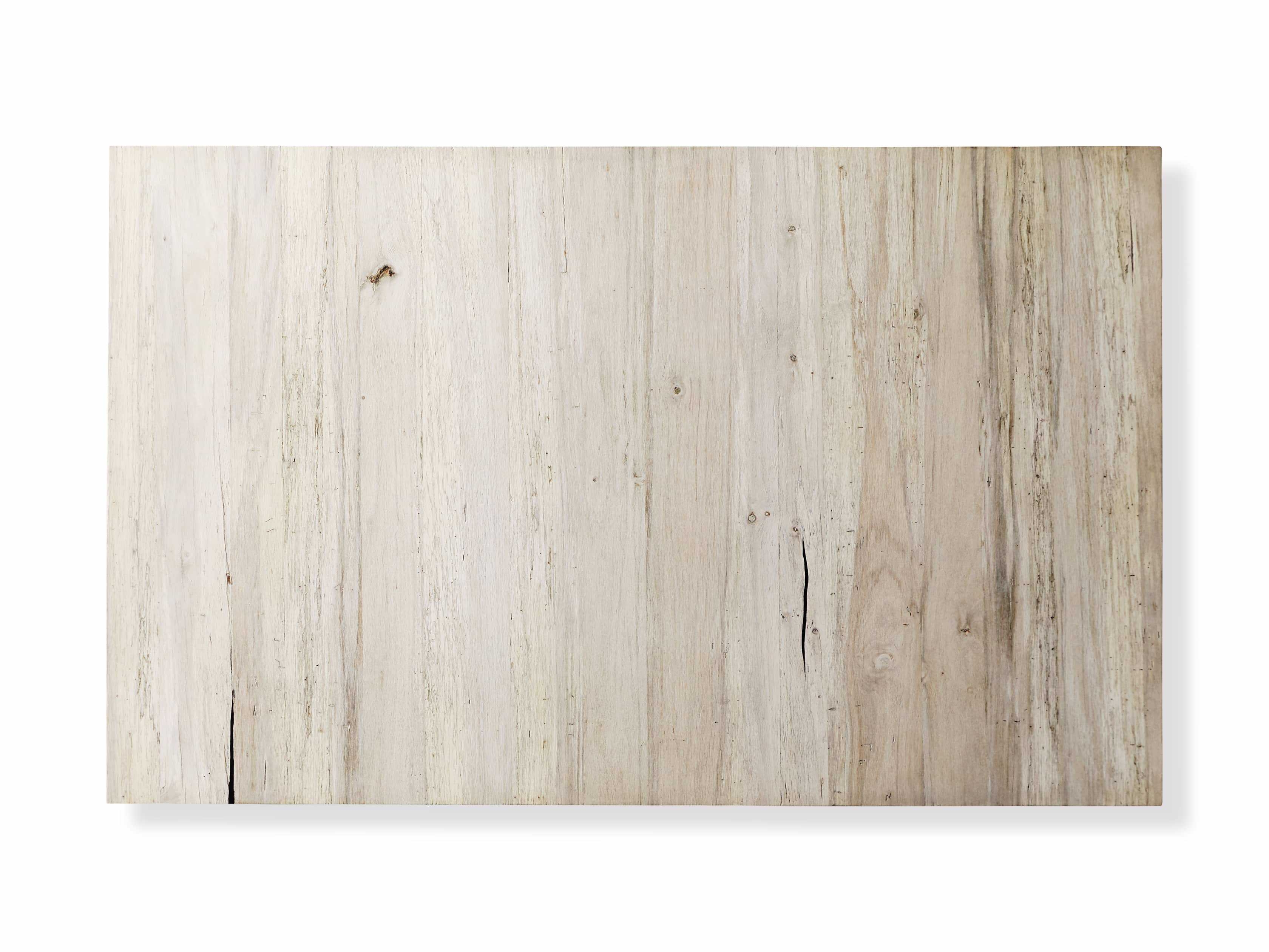 Leandro Coffee Table in Spalted Oak Wood 64" White   - Image 4