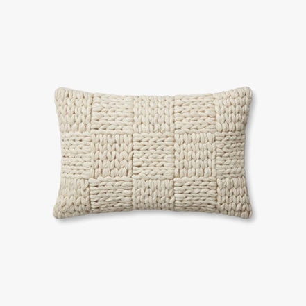 Magnolia Home by Joanna Gaines x Loloi Avery Natural 13" x 21" Pillow Cover Only - Image 0