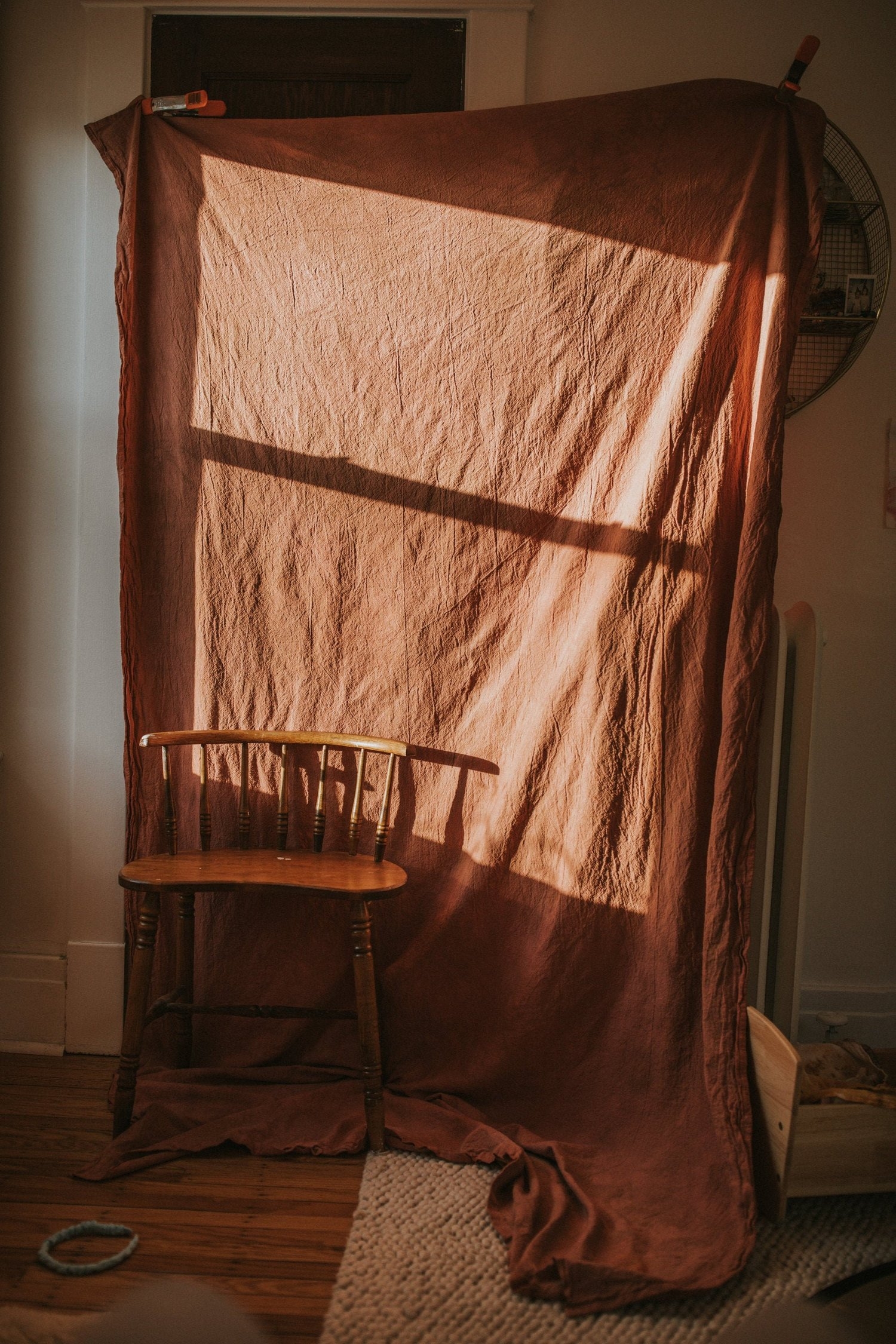 Mendocino Linen Throw - Terracotta - Image 3