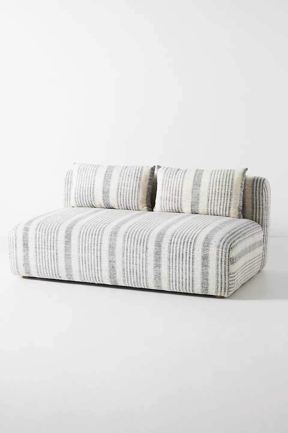 Boro Stripe Kori Modular, Armless Chair + Corner Chair + Armless Sofa - Image 1