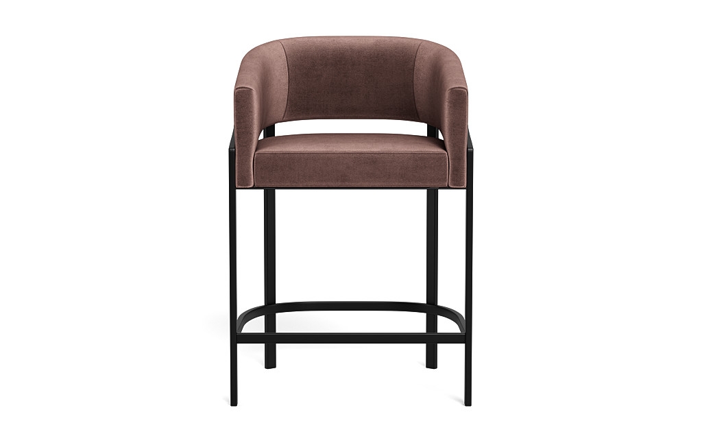 Mina Metal Framed Upholstered Stool - Image 0
