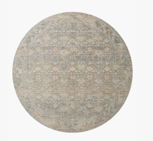 BLA-01 Sky / Beige 5'-3" x 5'-3" Round - Image 0