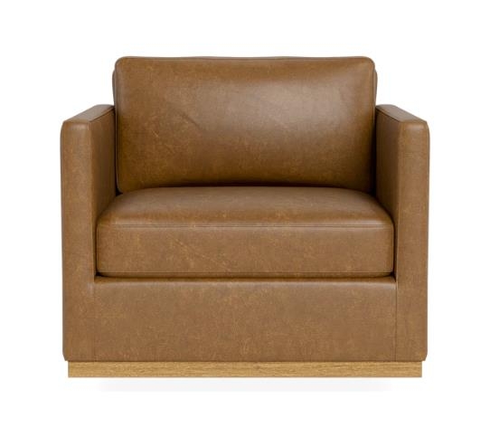 Jasper Leather Swivel Chair - Image 0
