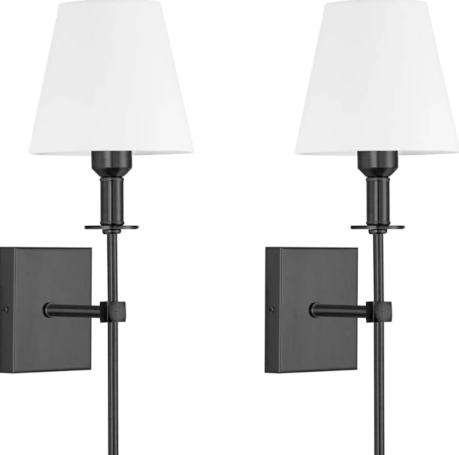 Wall Light Battery Operated Sconce Set of 2,not Hardwired Fixture,Battery Powered Wall Sconce - Image 0