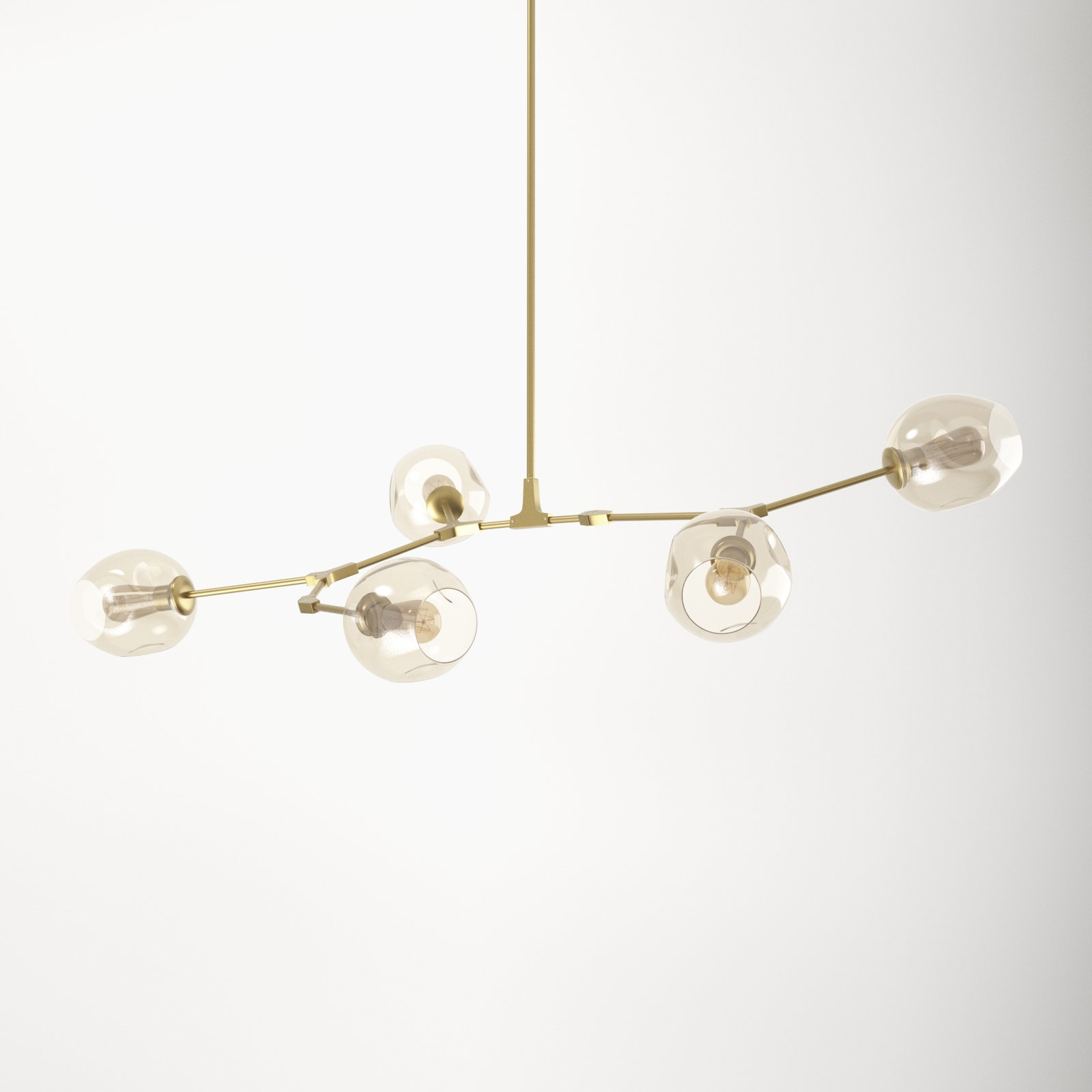 Gaia 5 - Light Sputnik Modern Linear Chandelier - Image 4