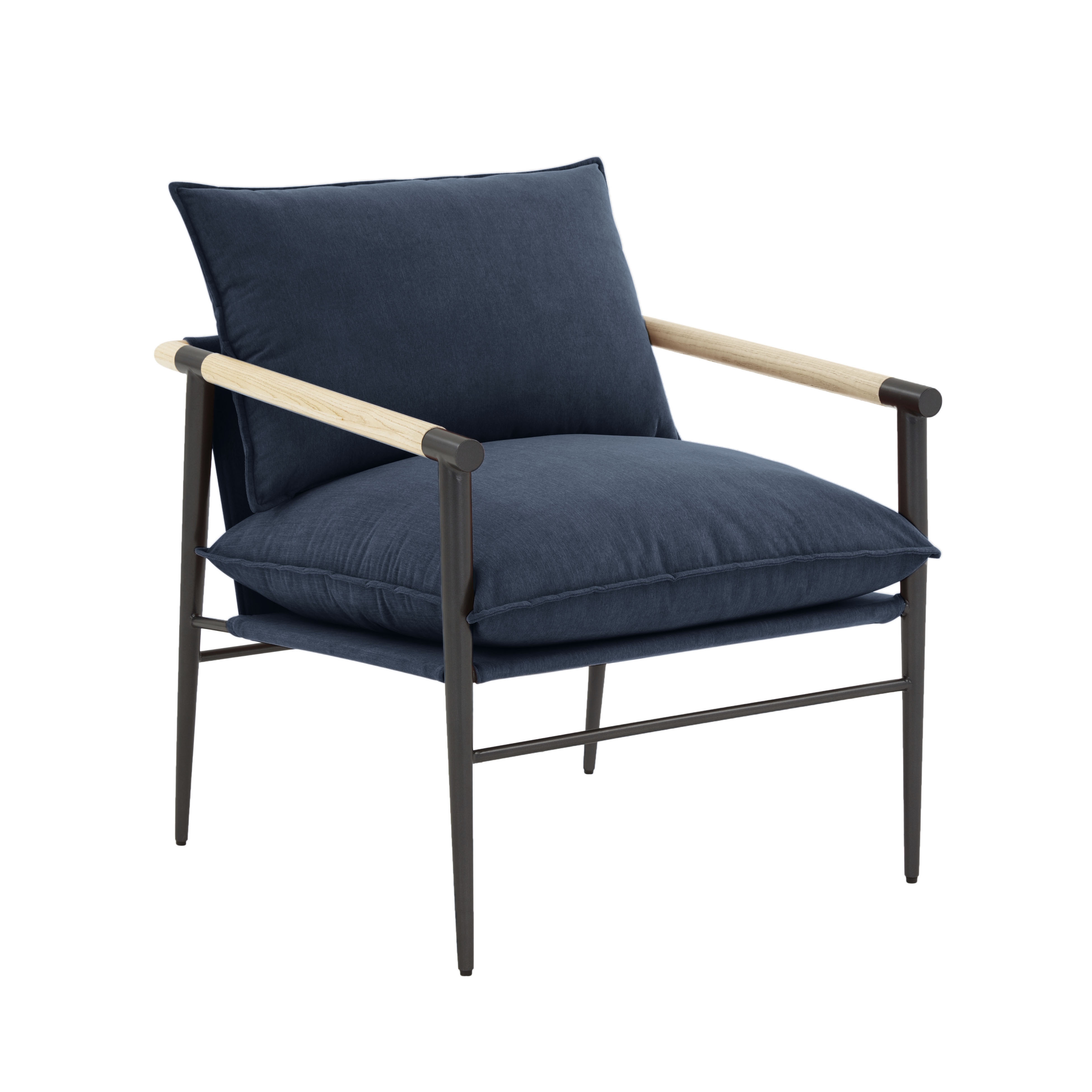 Cali Navy Accent Chair - Image 0