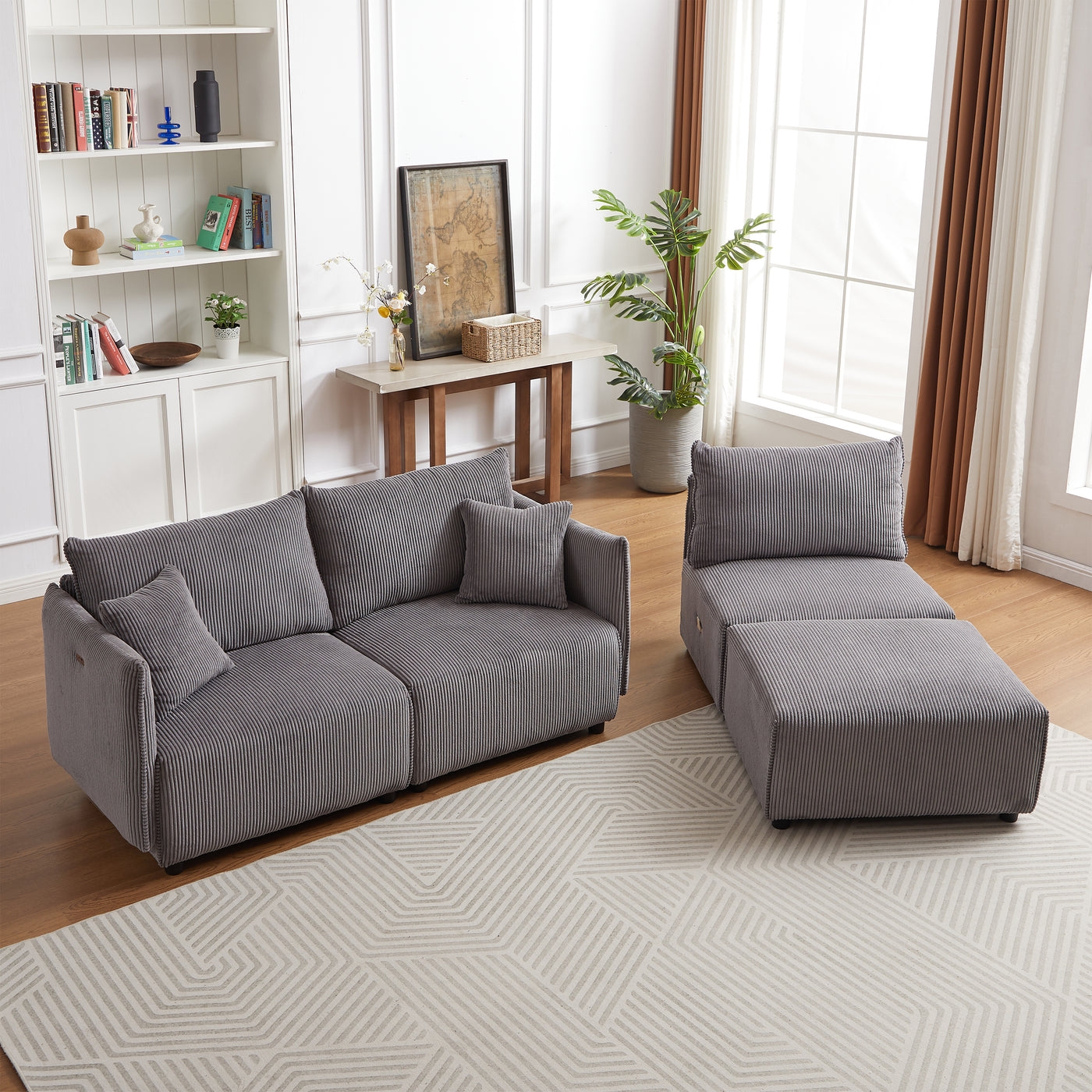 Contour & Co. | Minimalist Modular Cloud Couch with Chaise - Image 1