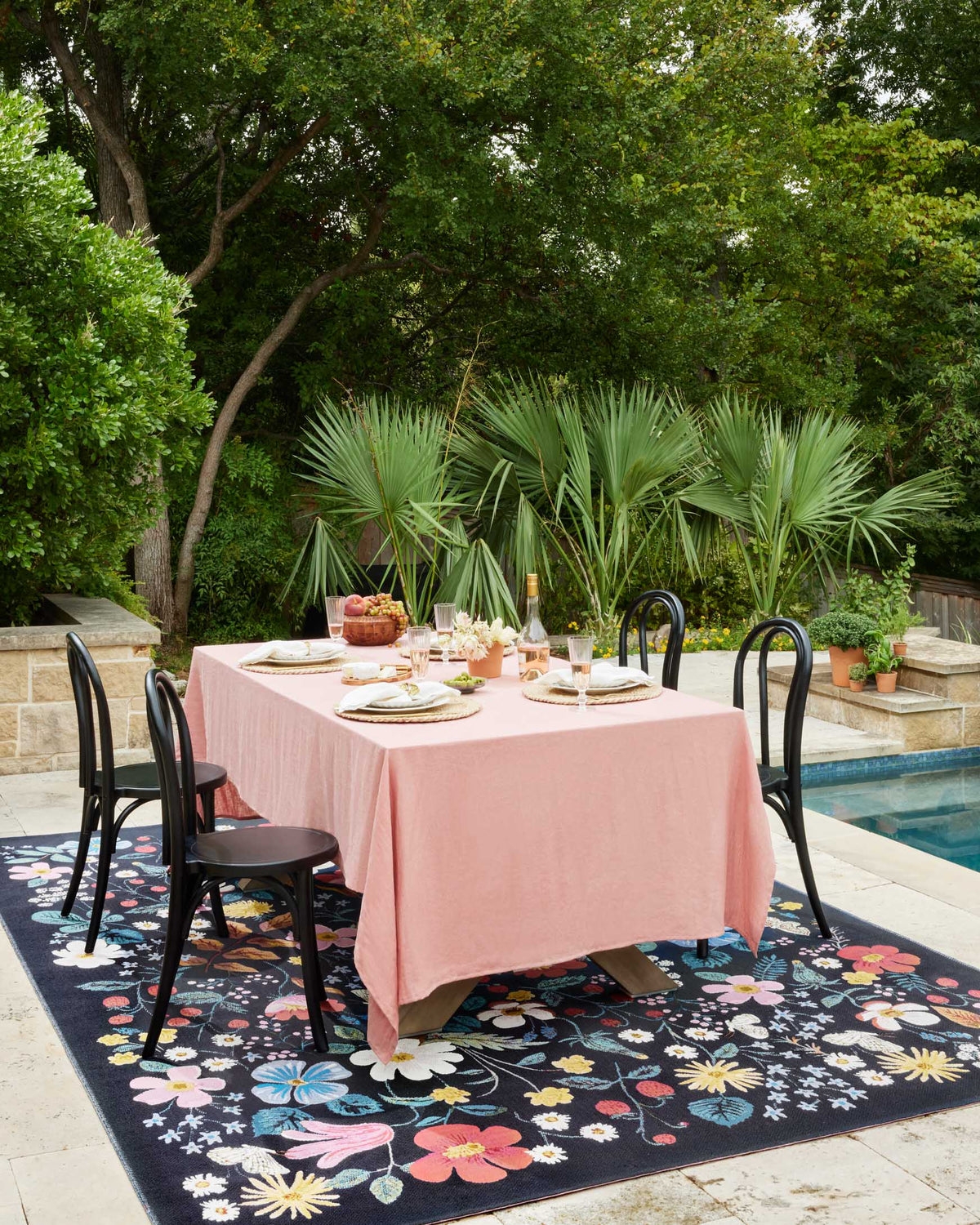 PRN-02 RP Strawberry Fields Black 7'10" x 11'2" - Image 1