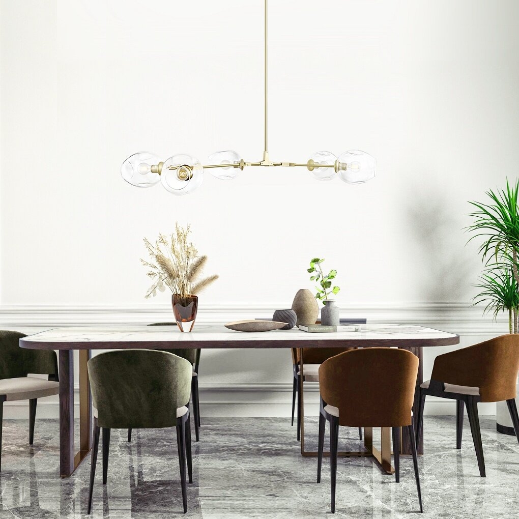 Gaia 5 - Light Sputnik Modern Linear Chandelier - Image 3