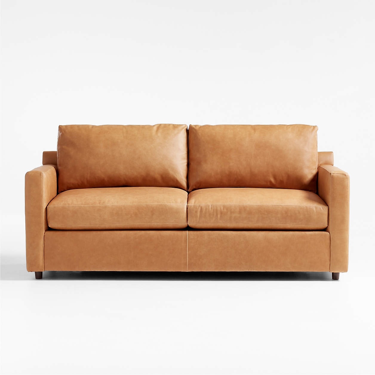 Barrett II Leather 2-Seat Queen Sleeper Sofa - Image 0
