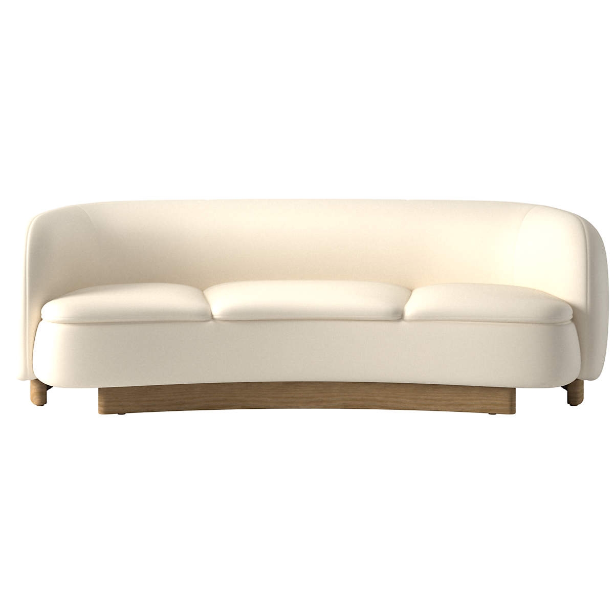 Muir Curved Sofa Kanvas Sand by Lawson-Fenning - Image 0