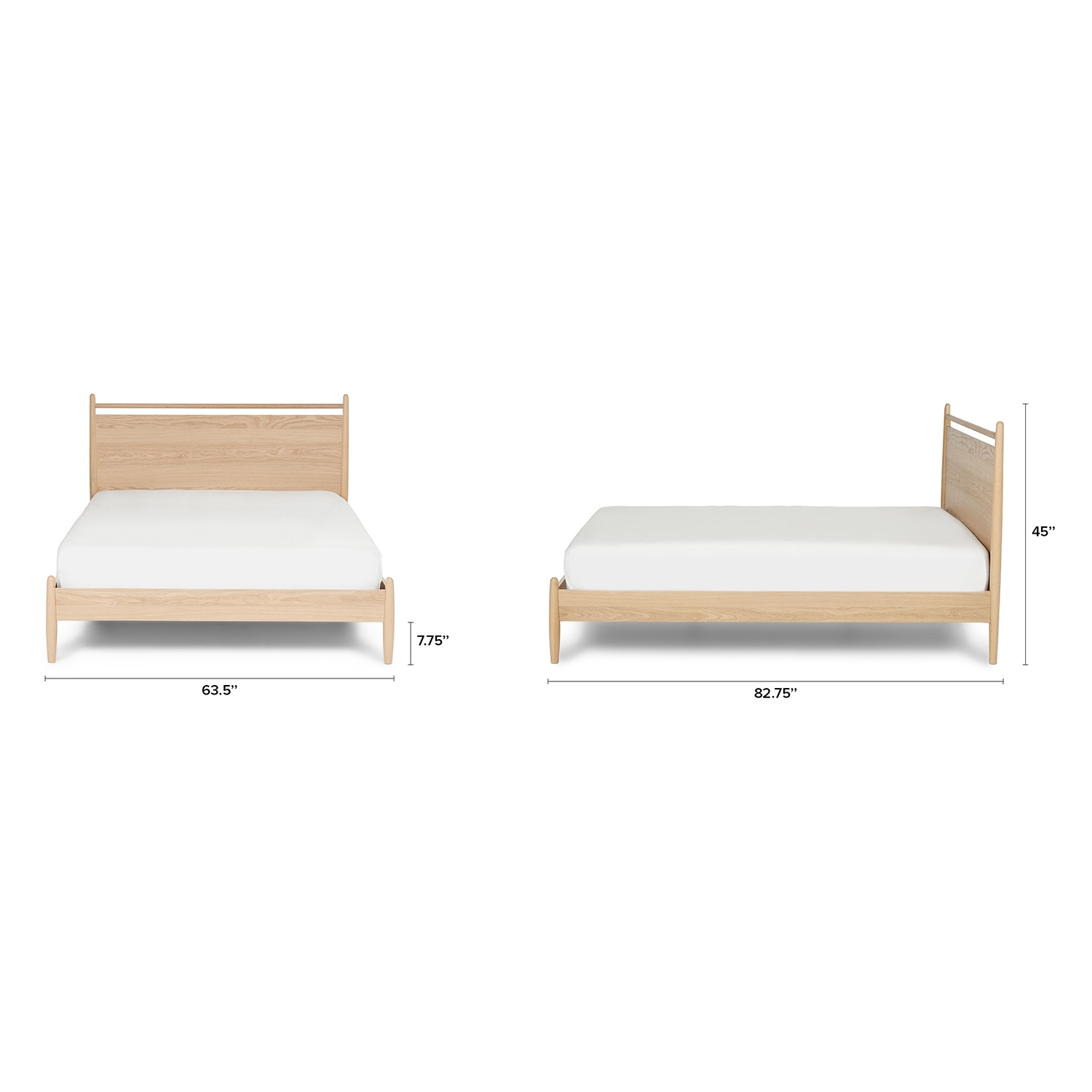 Lenia Queen Panel Bed - White Oak - Image 6