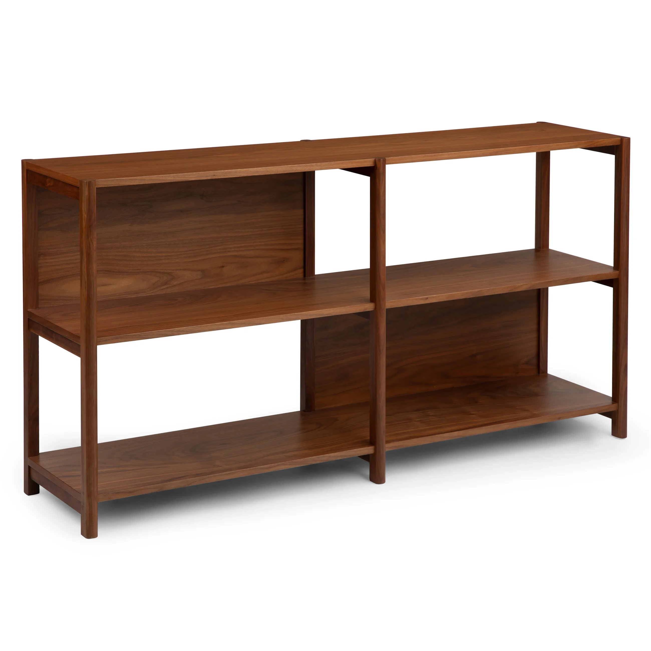 Mysen 64" Shelving Unit, Short - Walnut - Image 1