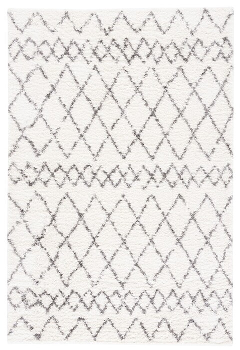 Arlo Home Woven Area Rug, BER165C, Cream/Light Grey,  9' X 12' - Image 0