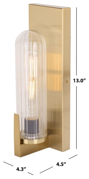 Nicola 4 Inch Wall Sconce - Brass - Image 3