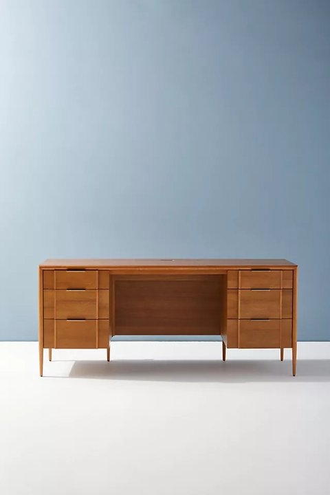 Quincy Wood Executive Desk - Image 0