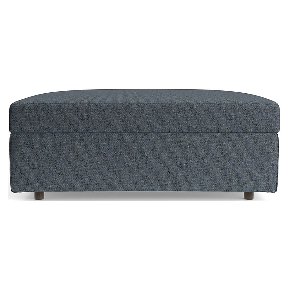 Barrett II Storage Ottoman, Nordic Fabric in Sea - Image 0