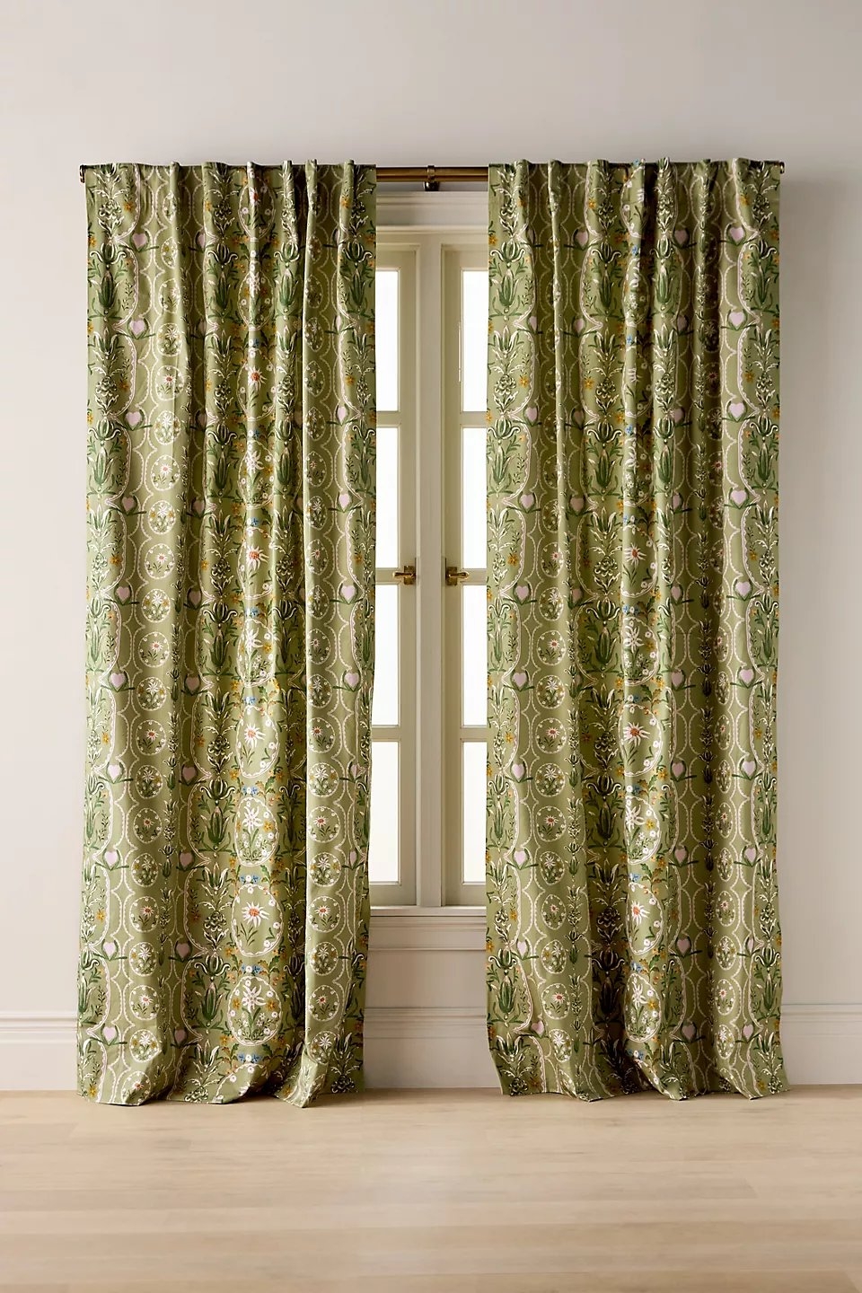 Edelweiss Printed Cotton Curtain - Image 1