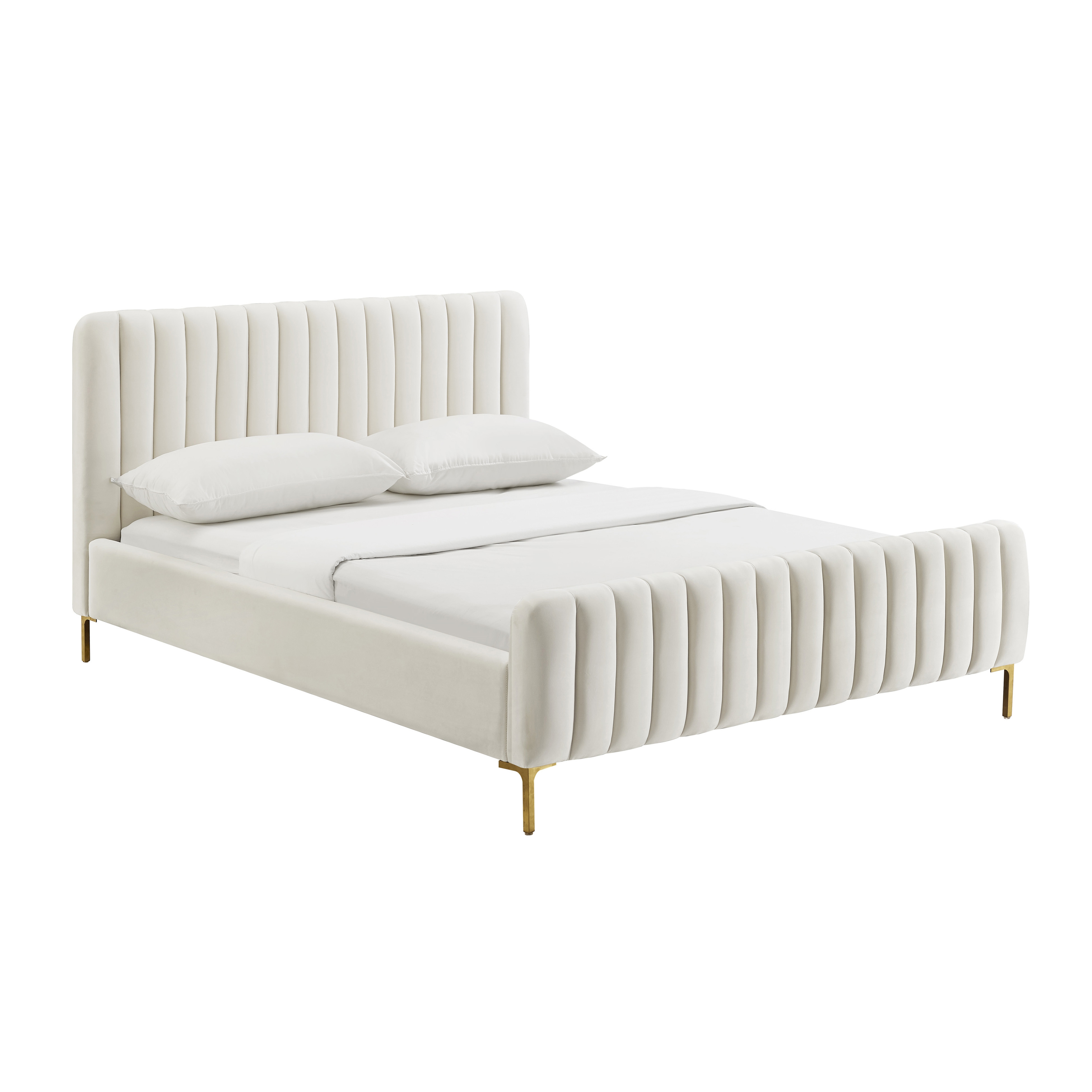Victoria Cream Bed in King - Image 0