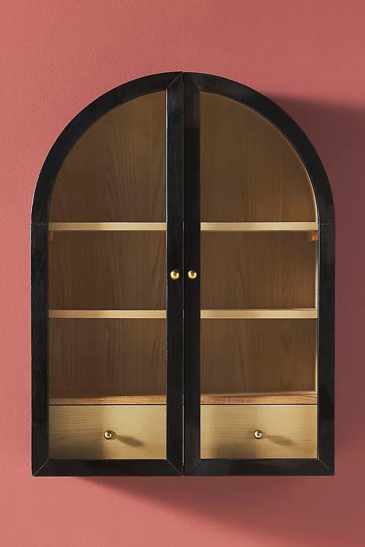 Fern Wood Arch Wall Cabinet - Image 2