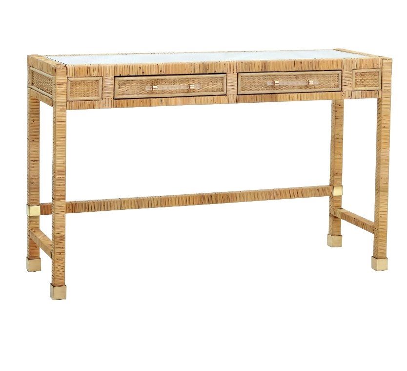 Amara Natural Rattan Desk - Image 0